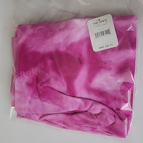 Free People FP Movement Good Karma Tie Dye Leggings in Vivacious Violet - Picture 6 of 6